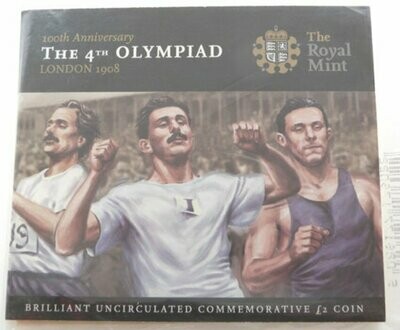 2008 London Olympic Games Centenary £2 Brilliant Uncirculated Coin Pack Sealed