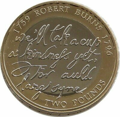 2009 Robert Burns £2 Brilliant Uncirculated Coin