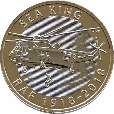 2018 Royal Air Force RAF Sea King £2 Brilliant Uncirculated Coin