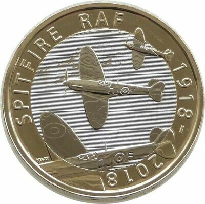 2018 Royal Air Force RAF Spitfire £2 Brilliant Uncirculated Coin