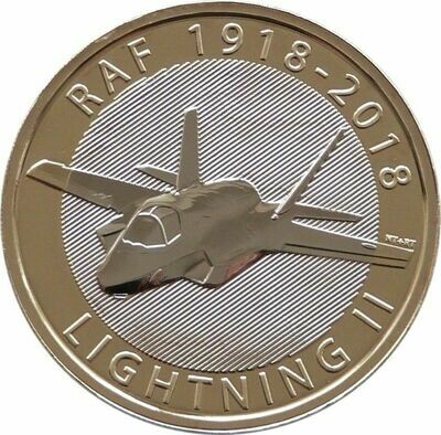 2018 Royal Air Force RAF F-35 Lightning II £2 Brilliant Uncirculated Coin