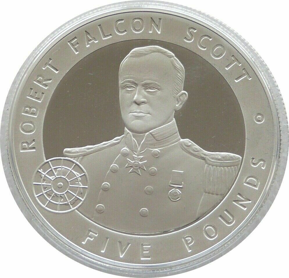 2006 Guernsey Great Britons Robert Falcon Scott £5 Silver Proof Coin