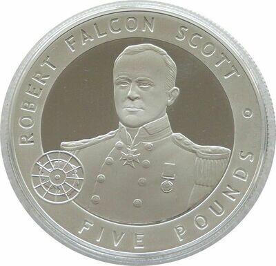 2006 Guernsey Great Britons Robert Falcon Scott £5 Silver Proof Coin