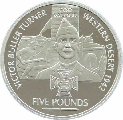 2006 Guernsey Victoria Cross Victor Buller Turner £5 Silver Proof Coin