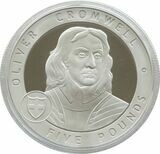 2007 Guernsey Great Britons Oliver Cromwell £5 Silver Proof Coin