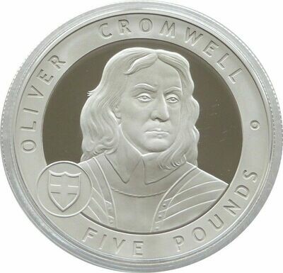 2007 Guernsey Great Britons Oliver Cromwell £5 Silver Proof Coin