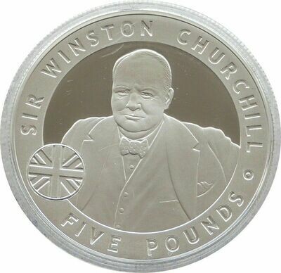 2006 Jersey Great Britons Sir Winston Churchill £5 Silver Proof Coin