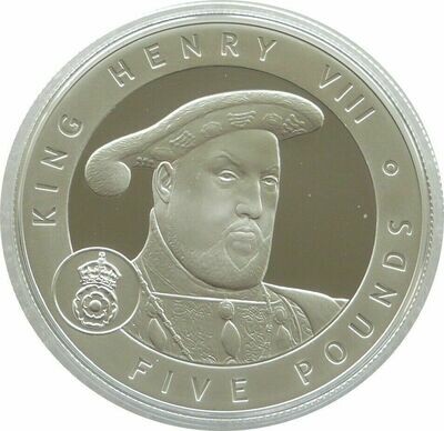 2007 Jersey Great Britons King Henry VIII £5 Silver Proof Coin