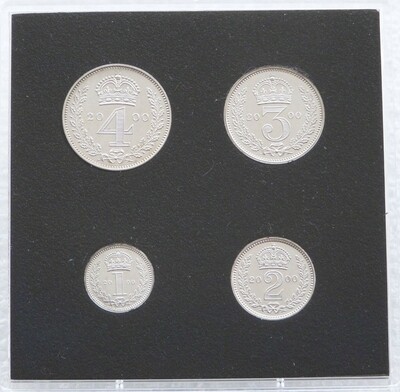 2000 Millennium Elizabeth II Maundy Silver Proof 4 Coin Set