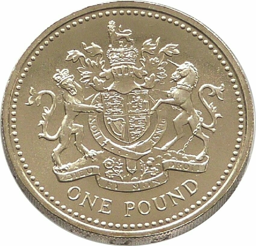 1998 Royal Arms £1 Brilliant Uncirculated Coin