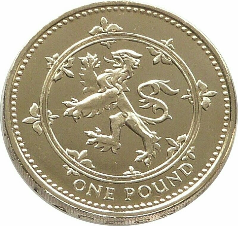 1999 Scottish Rampant Lion £1 Brilliant Uncirculated Coin