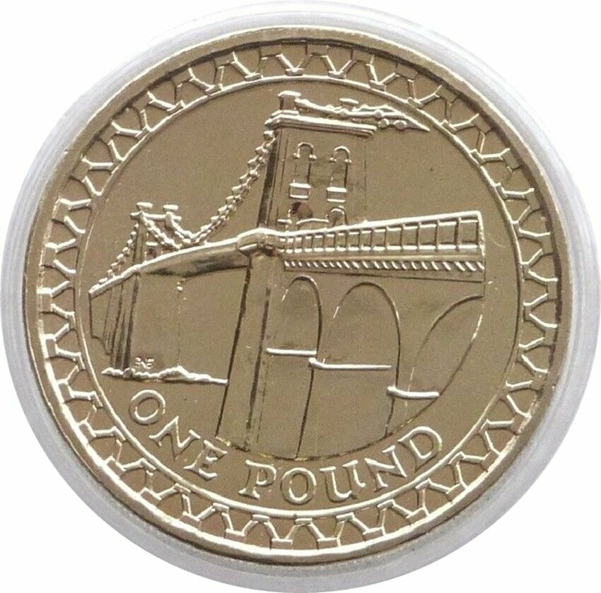 2005 Menai Straits Bridge £1 Brilliant Uncirculated Coin