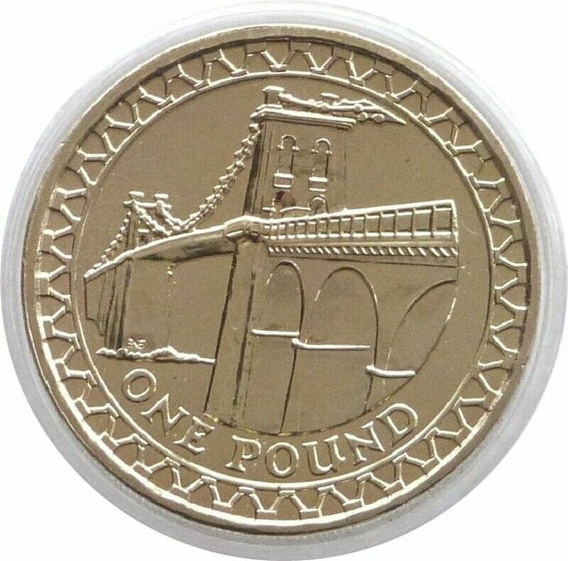 2005 Menai Straits Bridge £1 Brilliant Uncirculated Coin