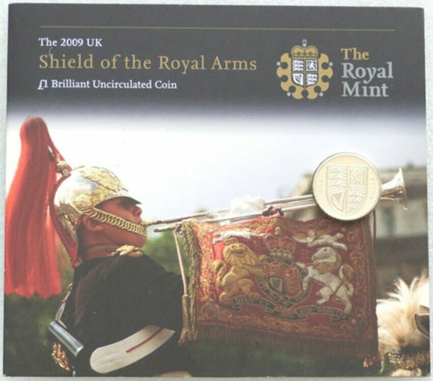 2009 Royal Shield of Arms £1 Brilliant Uncirculated Coin Pack