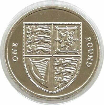 2015 Royal Shield of Arms £1 Brilliant Uncirculated Coin - Fourth Portrait