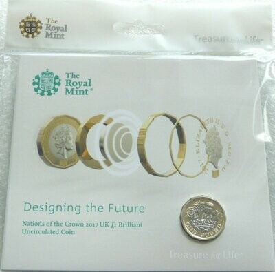 2017 Nations of the Crown £1 Brilliant Uncirculated Coin Pack - Fifth Portrait