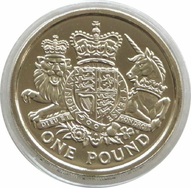 2015 Royal Arms £1 Brilliant Uncirculated Coin - Fifth Portrait