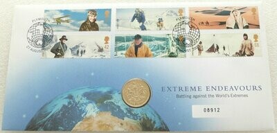 2003 Royal Arms £1 Brilliant Uncirculated Coin First Day Cover