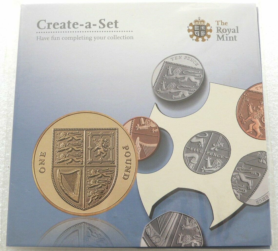 2009 Create a Set Royal Shield of Arms £1 Brilliant Uncirculated Coin Set