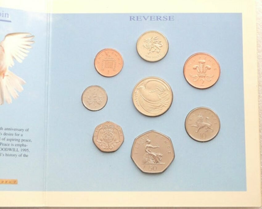 その他 BRILLIANT UNCIRCULATED COIN COLLECTION 1995 BRILLIANT UNCIRCULATED COIN YEAR SET Brilliant