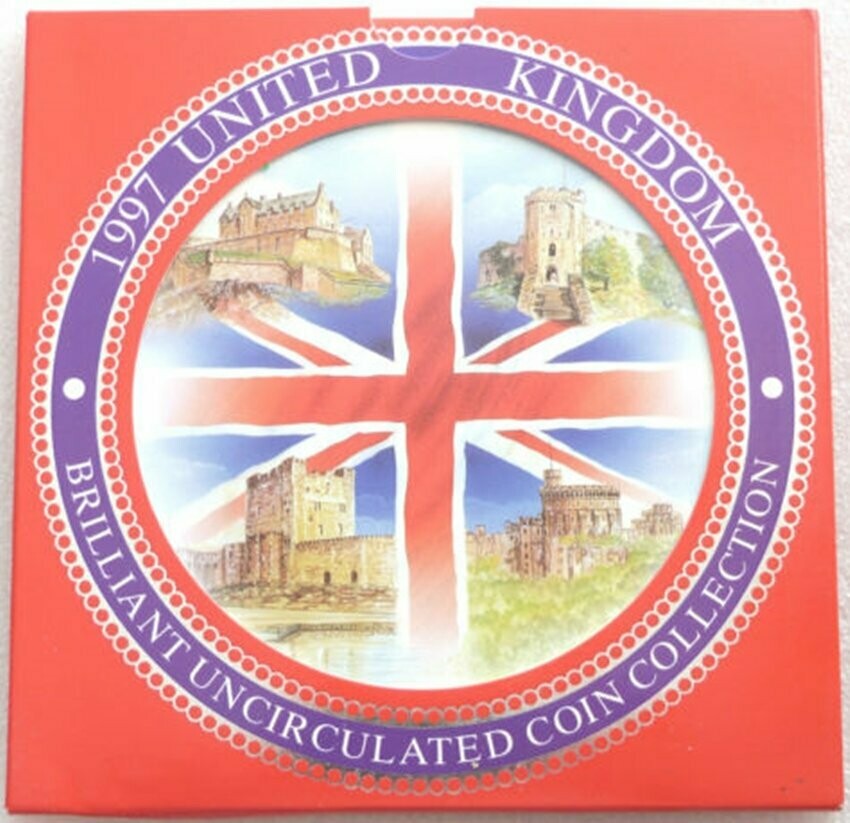 1997 Royal Mint Annual Brilliant Uncirculated 9 Coin Set