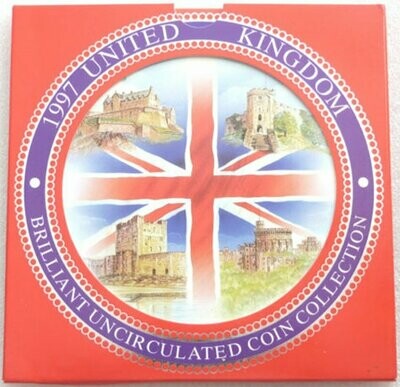 1997 Royal Mint Annual Brilliant Uncirculated 9 Coin Set