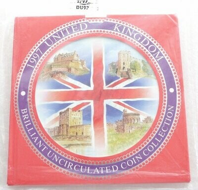 1997 Royal Mint Annual Brilliant Uncirculated 9 Coin Set Sealed