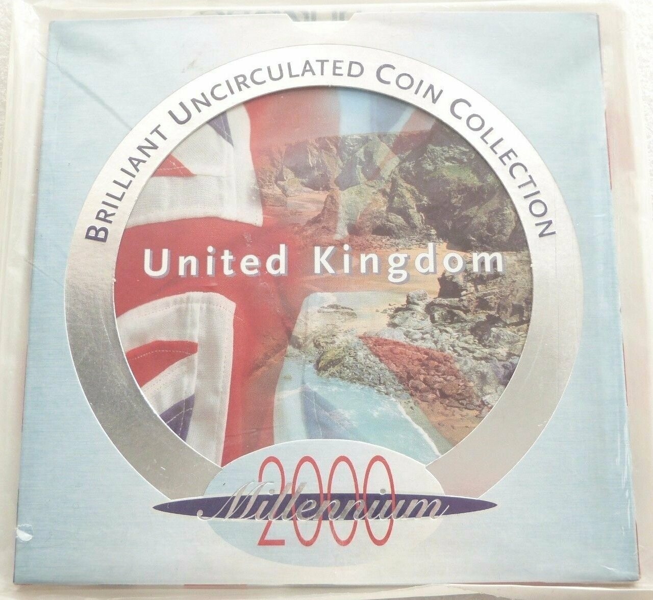 2000 Royal Mint Annual Millennium Brilliant Uncirculated 9 Coin Set Sealed