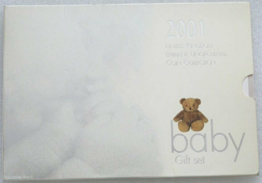 2001 Royal Mint Baby Gift Annual Brilliant Uncirculated 9 Coin Set