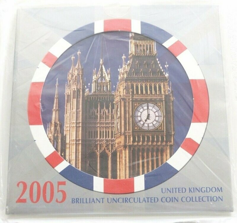 2005 Royal Mint Annual Brilliant Uncirculated 10 Coin Set Sealed