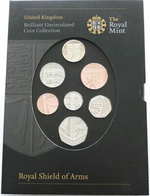 2008 Royal Shield of Arms Brilliant Uncirculated 7 Coin Set