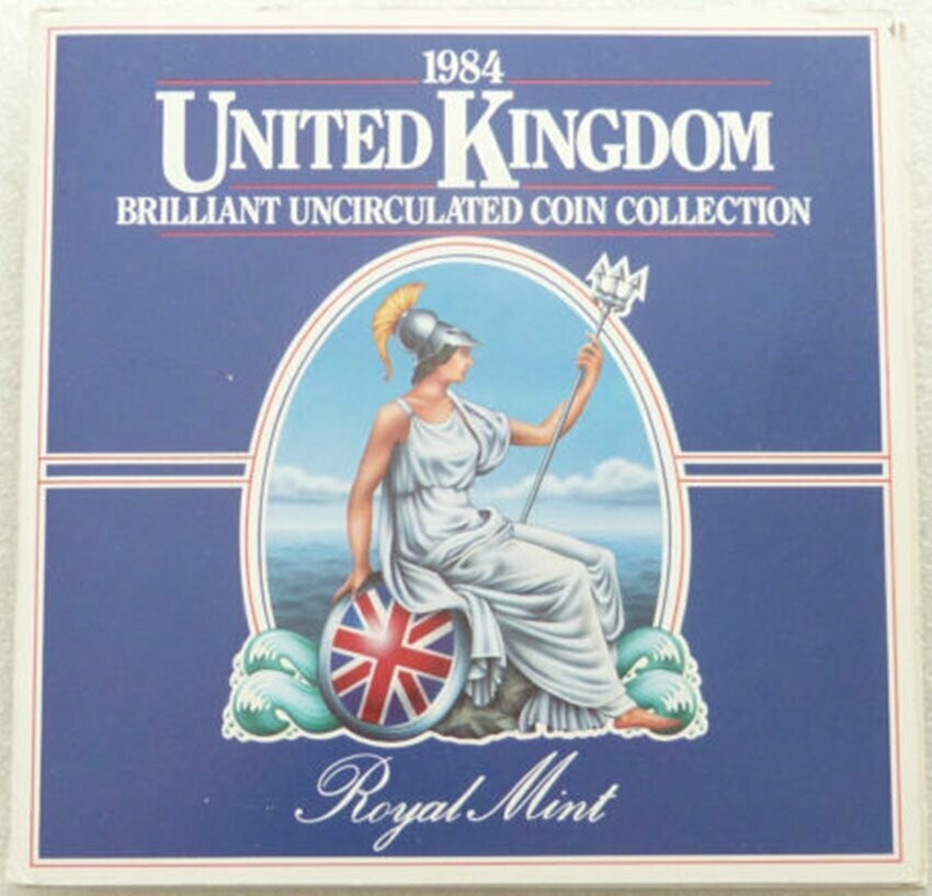 1984 Royal Mint Annual Brilliant Uncirculated 8 Coin Set