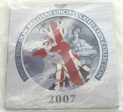 2007 Royal Mint Annual Brilliant Uncirculated 9 Coin Set Sealed