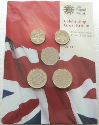 2011 Royal Mint Annual Brilliant Uncirculated 13 Coin Set Sealed