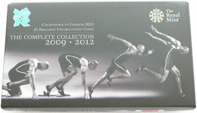 2012 London Olympic Games Countdown £5 Brilliant Uncirculated 4 Coin Set