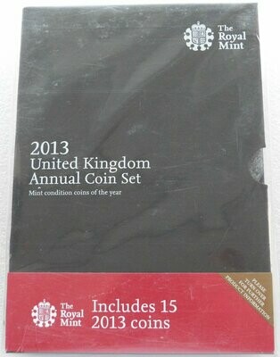 2013 Royal Mint Annual Brilliant Uncirculated 15 Coin Set