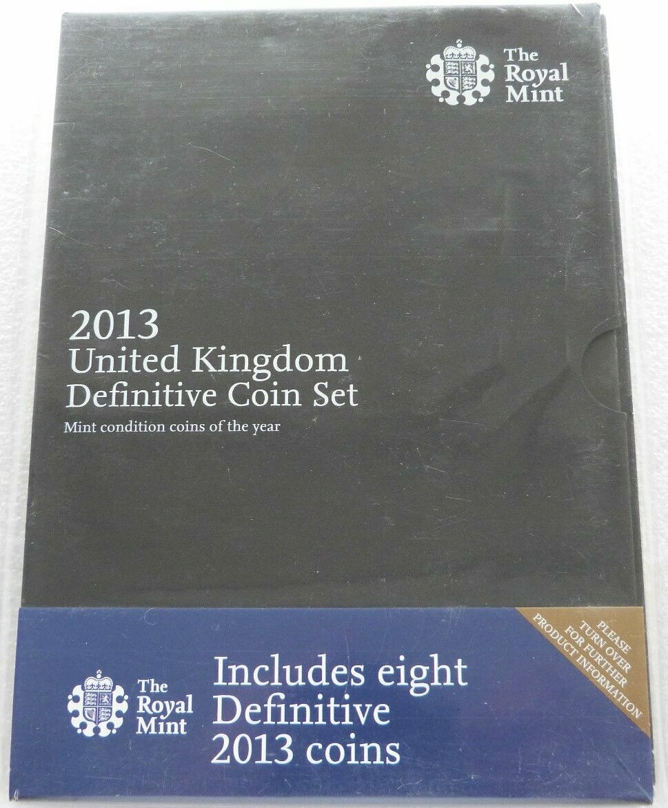 2013 Royal Mint Annual Definitive Brilliant Uncirculated 8 Coin Set Sealed