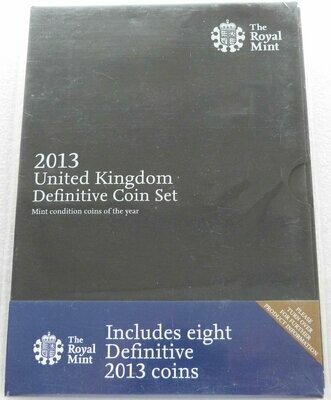 2013 Royal Mint Annual Definitive Brilliant Uncirculated 8 Coin Set Sealed