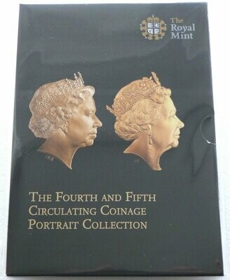 2015 Fifth Portrait First Editions Definitive Coinage Brilliant Uncirculated 8 Coin Set Sealed