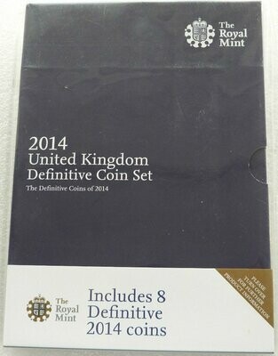 2014 Royal Mint Annual Definitive Brilliant Uncirculated 8 Coin Set