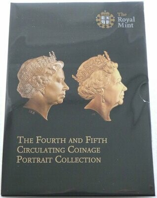 2015 Fourth and Fifth Definitive Coinage Portrait Brilliant Uncirculated 16 Coin Set Sealed