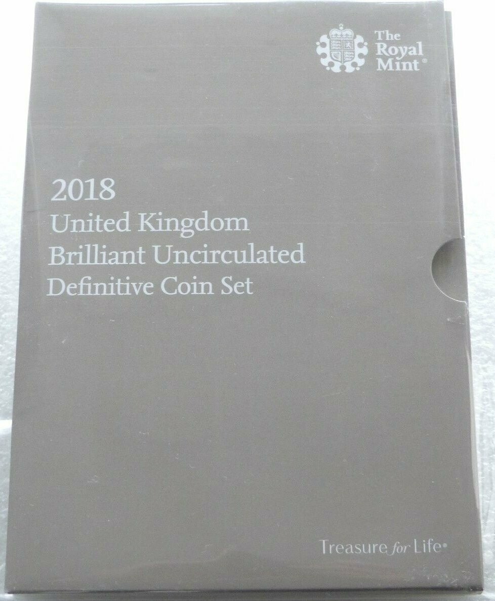2018 Royal Mint Annual Definitive Brilliant Uncirculated 8 Coin Set Sealed