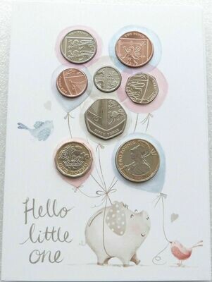 2019 Hello Little One Baby Gift Annual Brilliant Uncirculated 8 Coin Set