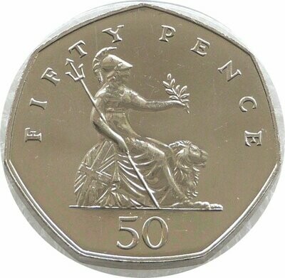 1987 Britannia 50p Brilliant Uncirculated Coin
