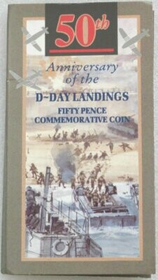 1994 D-Day Landings 50p Brilliant Uncirculated Coin Pack