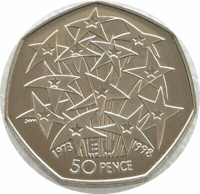 1998 EEC Membership 50p Brilliant Uncirculated Coin