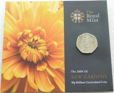 2009 Kew Gardens 50p Brilliant Uncirculated Coin Pack