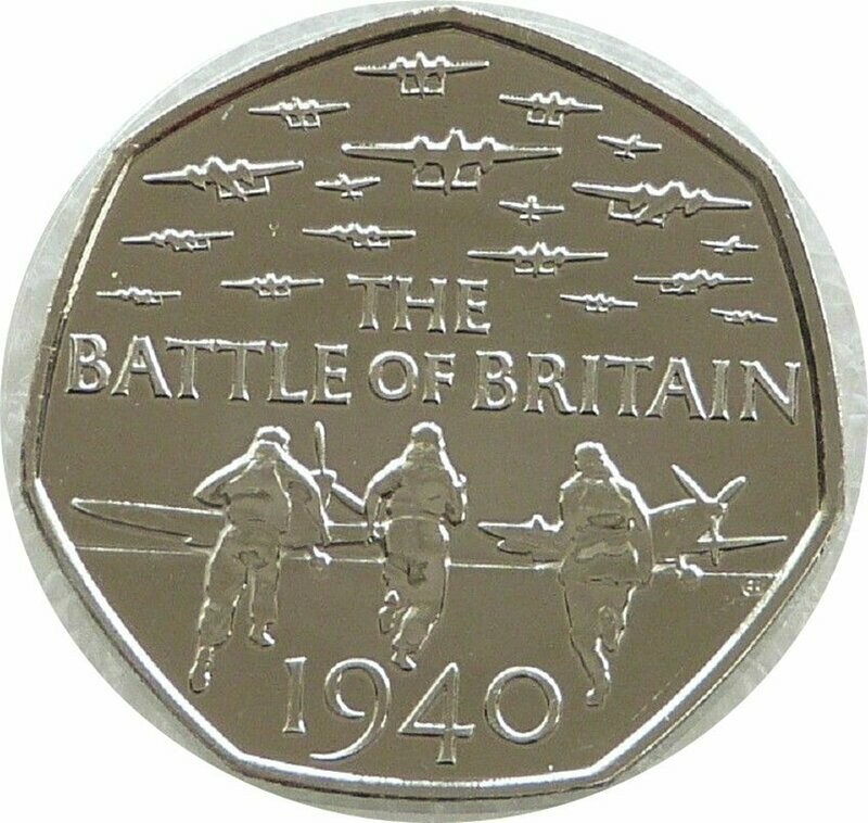 2015 Battle of Britain 50p Brilliant Uncirculated Coin - No Denomination
