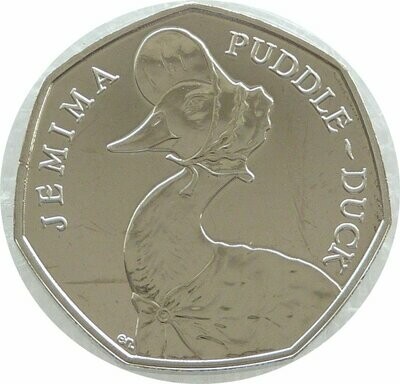 2016 Jemima Puddle-Duck 50p Brilliant Uncirculated Coin