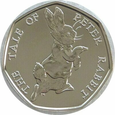 2017 Peter Rabbit 50p Brilliant Uncirculated Coin
